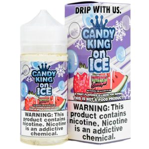 Strawberry Watermelon Bubblegum On Ice | Candy King Shortfills E-Liquid Vape Juice 100ml