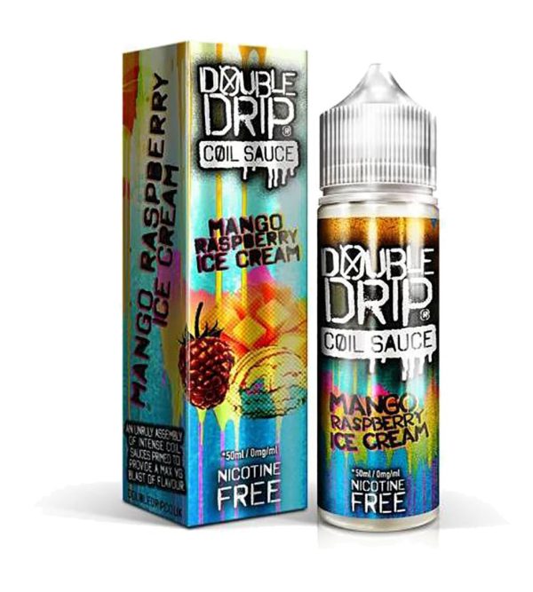Mango Raspberry Ice Cream | Double Drip Shortfills E-Liquid Vape Juice 50ml
