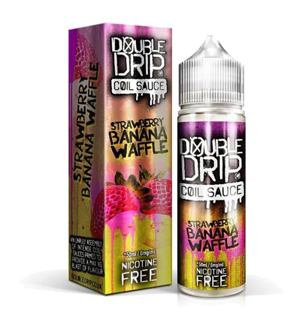 Strawberry Banana Waffle | Double Drip Shortfills E-Liquid Vape Juice 50ml