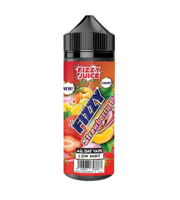 Strawberry Peach | Fizzy Juice Shortfills E-Liquid Vape Juice 100ml