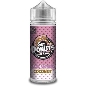 Glazed Raspberry Cococnut | Get Donuts Shortfills E-Liquid Vape Juice 100ml