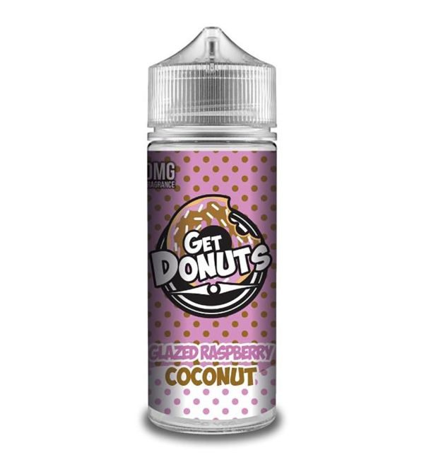 Glazed Raspberry Cococnut | Get Donuts Shortfills E-Liquid Vape Juice 100ml
