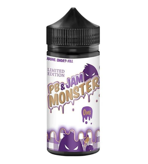 PB & Grape | Jam Monster Shortfills E-Liquid Vape Juice 100ml