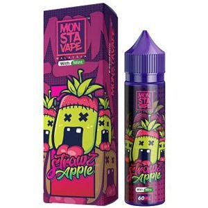 Strawz Apple Mint | Monsta Vape Shortfills E-Liquid Vape Juice 50ml