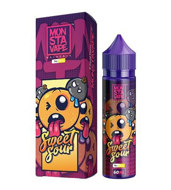 Sweet Sour No Mint | Monsta Vape Shortfills E-Liquid Vape Juice 50ml