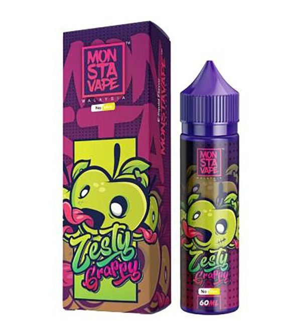 Zesty Grappy No Mint | Monsta Vape Shortfills E-Liquid Vape Juice 50ml