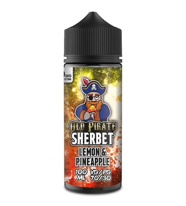 Lemon & Pineapple | Sherbert by Old Pirate Shortfills E-Liquid Vape Juice 100ml