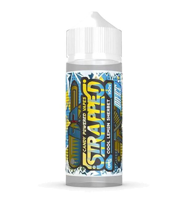 Cool Lemon Sherbert On Ice | Strapped Shortfills E-Liquid Vape Juice 100ml