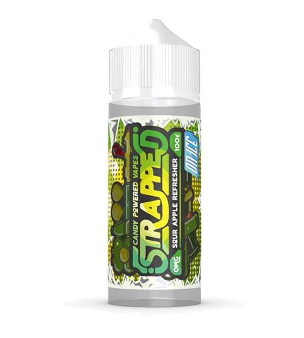 Sour Apple Refresher On Ice | Strapped Shortfills E-Liquid Vape Juice 100ml