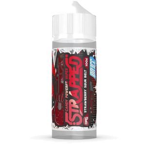 Strawberry Sour Belt On Ice | Strapped Shortfills E-Liquid Vape Juice 100ml