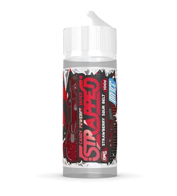 Strawberry Sour Belt On Ice | Strapped Shortfills E-Liquid Vape Juice 100ml
