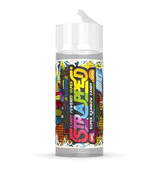 Super Rainbow Candy On Ice | Strapped Shortfills E-Liquid Vape Juice 100ml