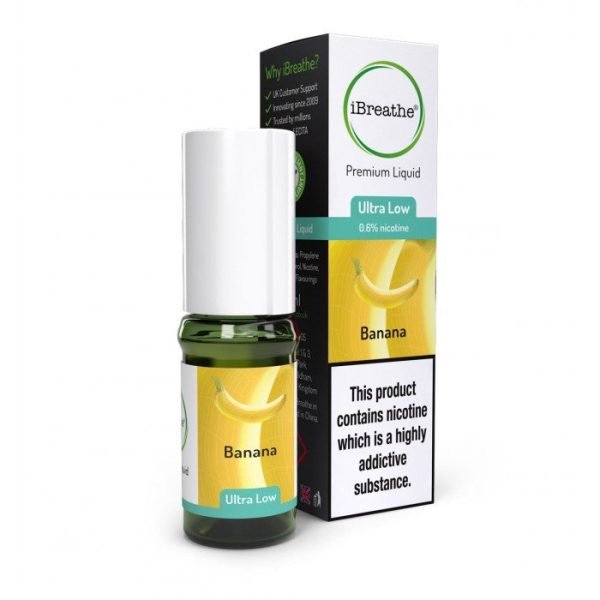 iBreathe 10ml E-Liquid Vape Juice | Banana