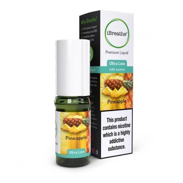 iBreathe 10ml E-Liquid Vape Juice | Pineapple