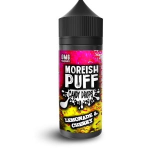 Candy Drops by Moreish Puff Shortfills E-Liquid Vape Juice | Lemonade & Cherry 100ml