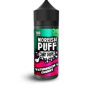 Candy Drops by Moreish Puff Shortfills E-Liquid Vape Juice | Watermelon & Cherry 100ml