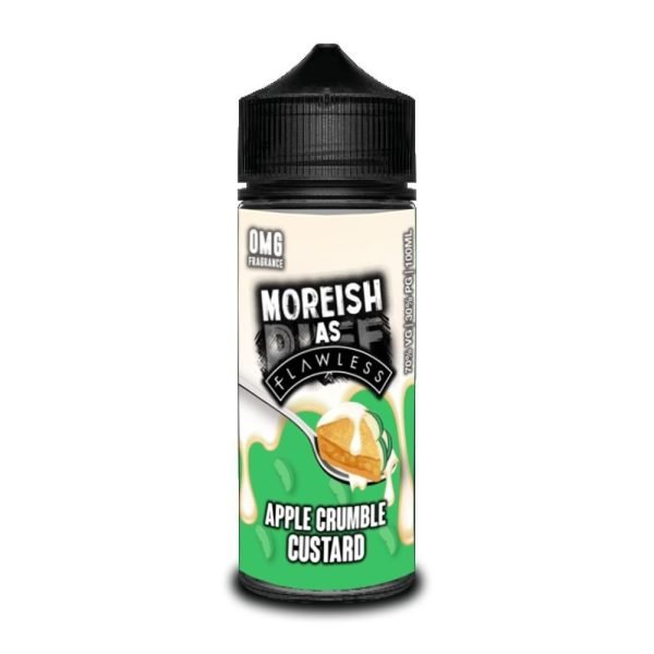 Custard by Moreish Puff Shortfills E-Liquid Vape Juice | Apple Crumble 100ml