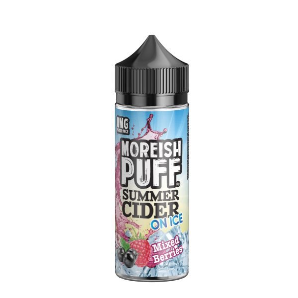Summer Cider On Ice by Moreish Puff Shortfills E-Liquid Vape Juice | Mixed Berries 100ml