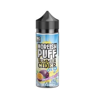 Summer Cider On Ice by Moreish Puff Shortfills E-Liquid Vape Juice | Passionfruit 100ml