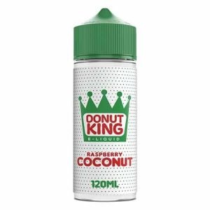 Donut King Shortfills E-Liquid Vape Juice | Raspberry Coconut 100ml - 0mg