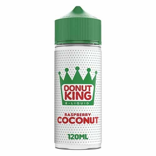 Donut King Shortfills E-Liquid Vape Juice | Raspberry Coconut 100ml - 0mg