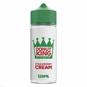 Donut King Shortfills E-Liquid Vape Juice | Strawberry Cream 100ml - 0mg