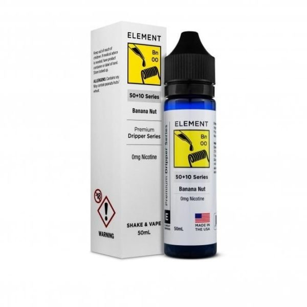 Element Shortfills E-Liquid Vape Juice | Banana Nut 50ml - 0mg