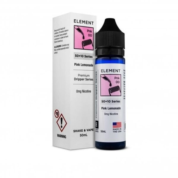 Element Shortfills E-Liquid Vape Juice | Pink Lemonade 50ml - 0mg