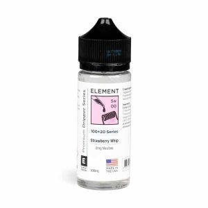 Element Shortfills E-Liquid Vape Juice | Strawberry Whip 100ml - 0mg