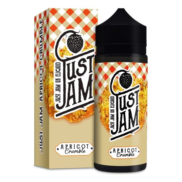 Just Jam Shortfills E-Liquid Vape Juice | Apricot Crumble 100ml - 0mg