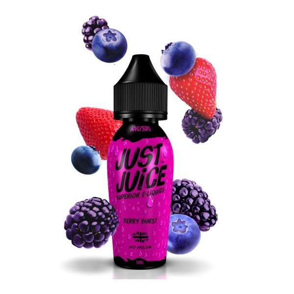 Just Juice Shortfills E-Liquid Vape Juice | Berry Burst 50ml - 0mg