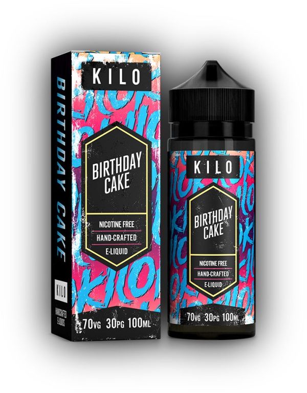 Kilo Shortfills E-Liquid Vape Juice | Birthday Cake 100ml - 0mg