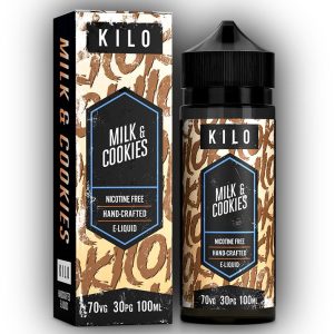 Kilo Shortfills E-Liquid Vape Juice | Milk & Cookies 100ml - 0mg