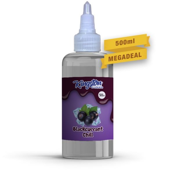 Kingston Shortfills E-Liquid Vape Juice | Blackcurrant Chill 500ml - 0mg