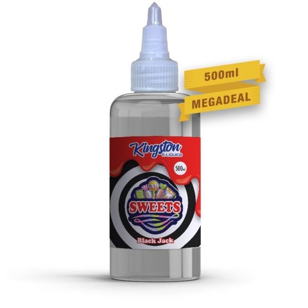 Kingston Shortfills E-Liquid Vape Juice | Black Jack 500ml - 0mg