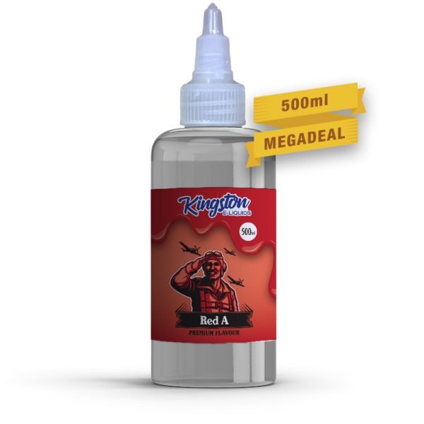 Kingston Shortfills E-Liquid Vape Juice | Red A 500ml - 0mg