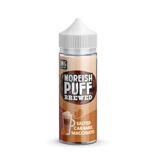 Moreish Puff Shortfills E-Liquid Vape Juice | Brewed Salted Caramel Macchiato 100ml - 0mg