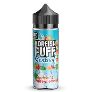 Moreish Puff Shortfills E-Liquid Vape Juice | Menthol Apricot and Watermelon 100ml - 0mg