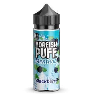 Moreish Puff Shortfills E-Liquid Vape Juice | Menthol Blackberry 100ml - 0mg