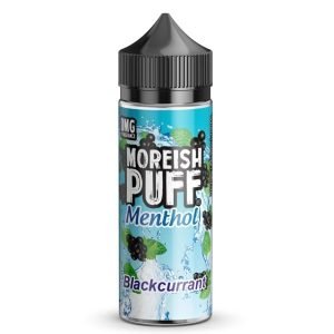 Moreish Puff Shortfills E-Liquid Vape Juice | Menthol Blackcurrant 100ml - 0mg