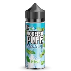 Moreish Puff Shortfills E-Liquid Vape Juice | Menthol Kiwi 100ml - 0mg