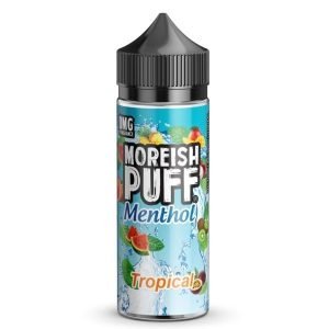 Moreish Puff Shortfills E-Liquid Vape Juice | Menthol Tropical 100ml - 0mg