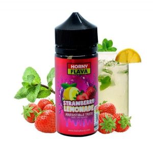 Horny Flava Shortfills E-Liquid Vape Juice | Strawberry Lemonade 100ml - 0mg