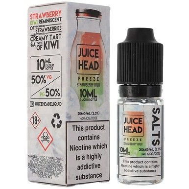 Freeze by Juice Head Nic Salts | Strawberry Kiwi Freeze 10ml