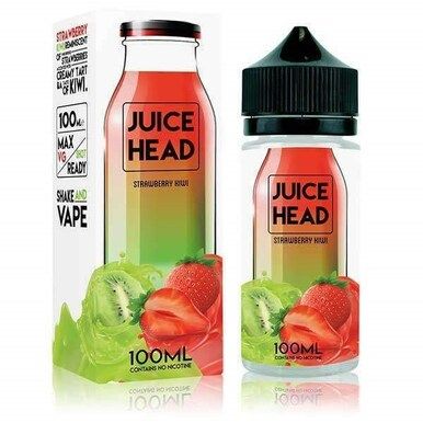 Juice Head Shortfills E-Liquid Vape Juice | Strawberry Kiwi 100ml - 0mg