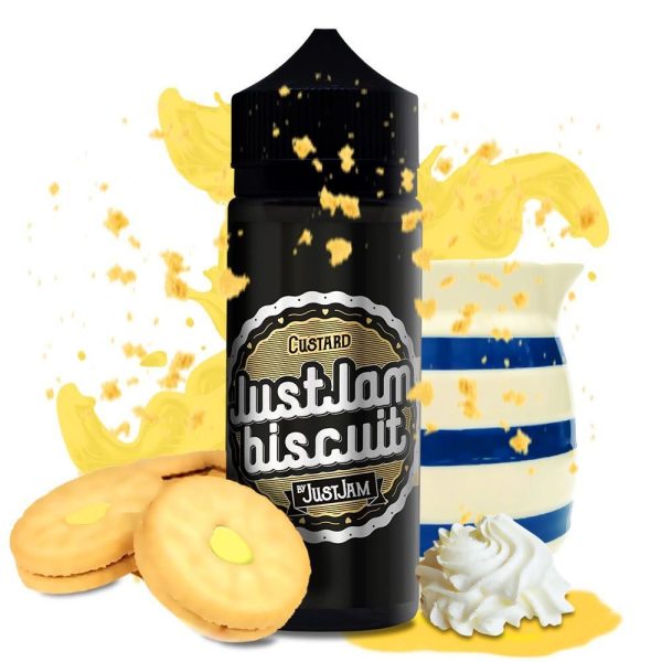 Biscuit by Just Jam Shortfills E-Liquid Vape Juice | Biscuit Custard 100ml - 0mg