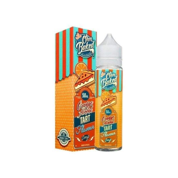 Ohm Baked Shortfills E-Liquid Vape Juice | Orange Almond Tart 50ml - 0mg
