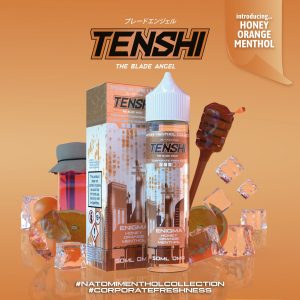 Menthol by Tenshi Shortfills E-Liquid Vape Juice | Enigma Honey & Orange 50ml - 0mg