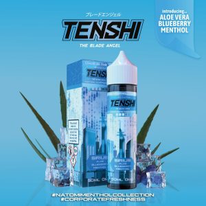 Menthol by Tenshi Shortfills E-Liquid Vape Juice | Sirius Aloe Vera Blueberry 50ml - 0mg