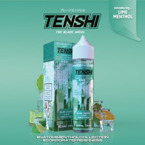 Menthol by Tenshi Shortfills E-Liquid Vape Juice | Sub Zero Lime 50ml - 0mg